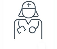 healthcare team satisfaction icon