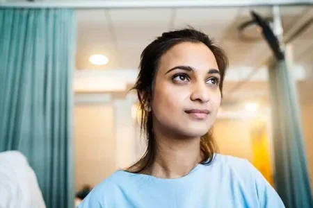 A patient looking away from the camera.