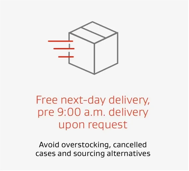 Free next-day delivery