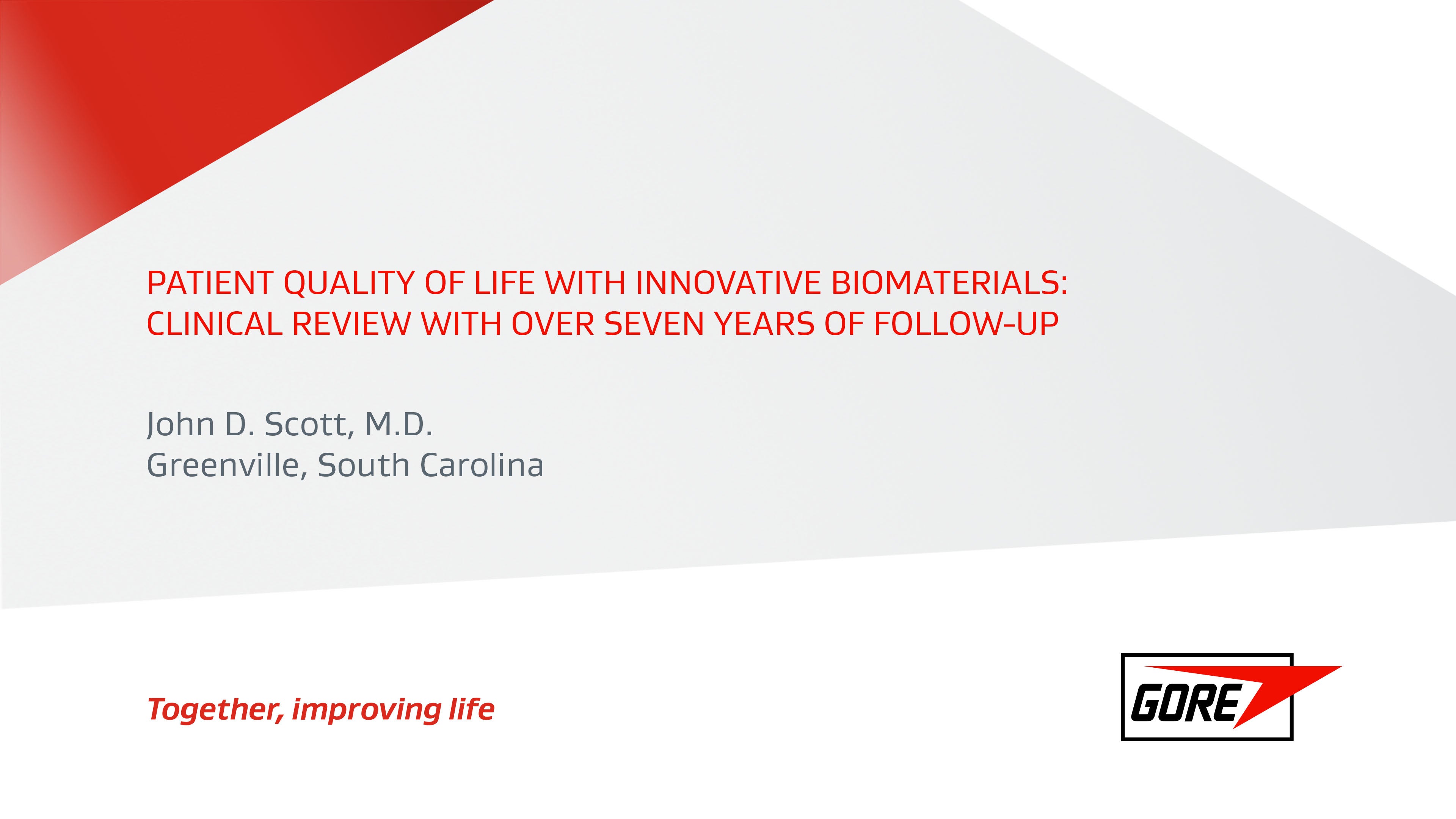 Patient quality of life with innovative materials: Clinical review