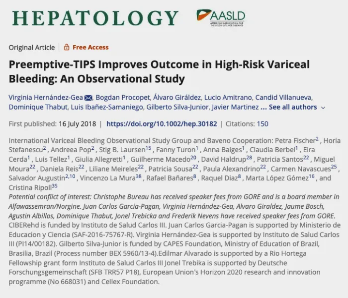 Preemptive-TIPS Improves Outcome in High-Risk Variceal Bleeding: An Observational Study
