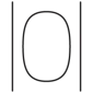 Vector image of the number 0